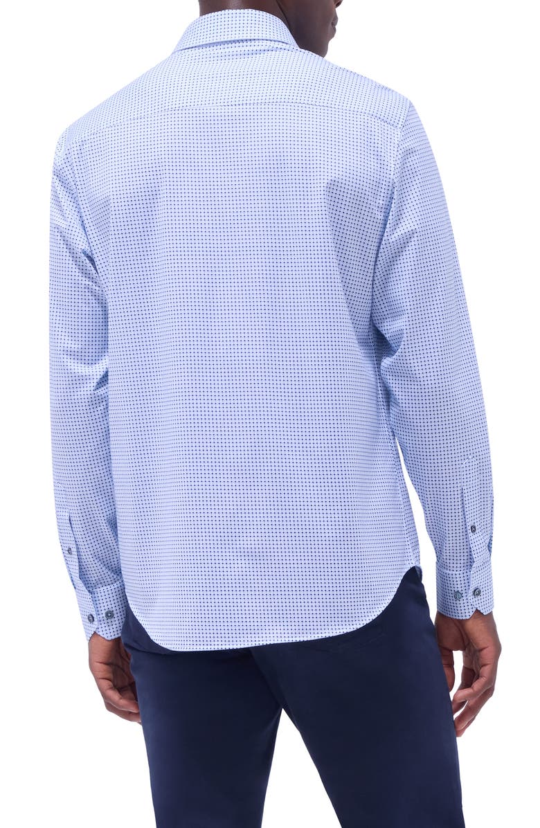 Bugatchi Jules OoohCotton<sup>®</sup> Dot Print Button-Up Shirt, Alternate, color,