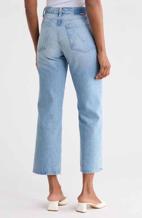 The Rambler Zip High Waist Flood Straight Leg Jeans