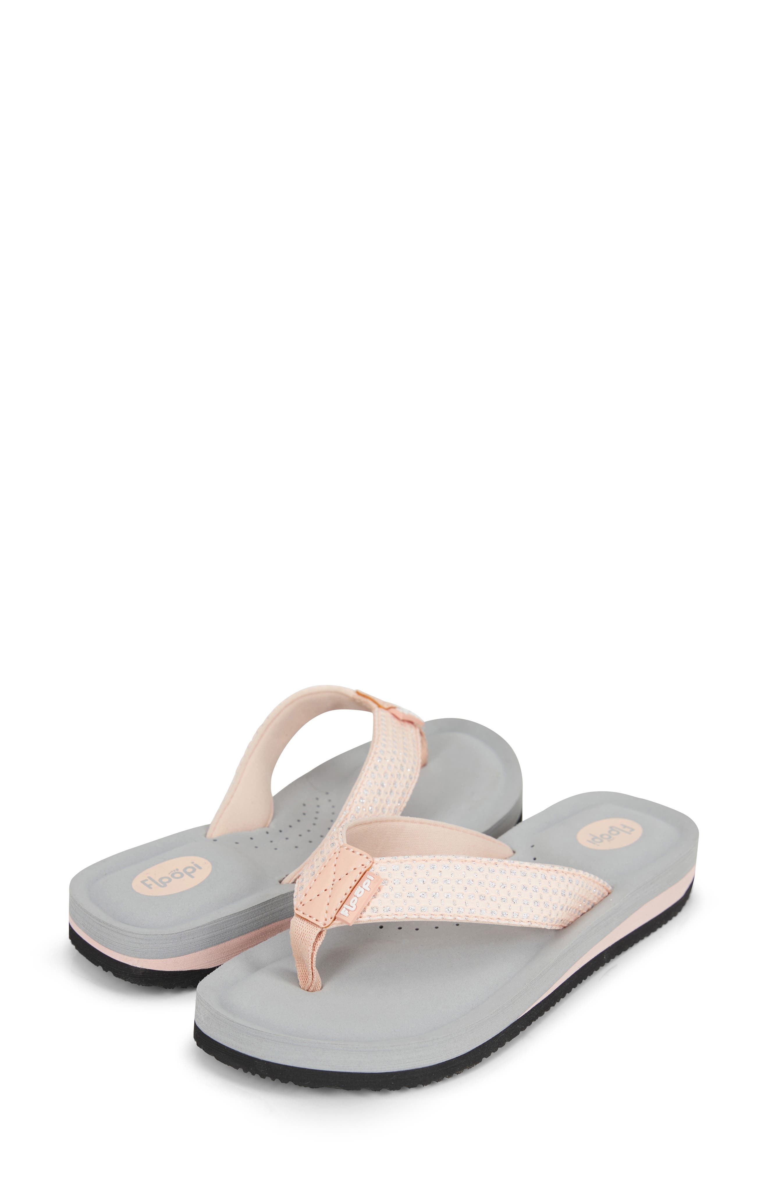 FLOOPI Sofia Sparkly Flip Flop, Alternate, color, Pale Beige