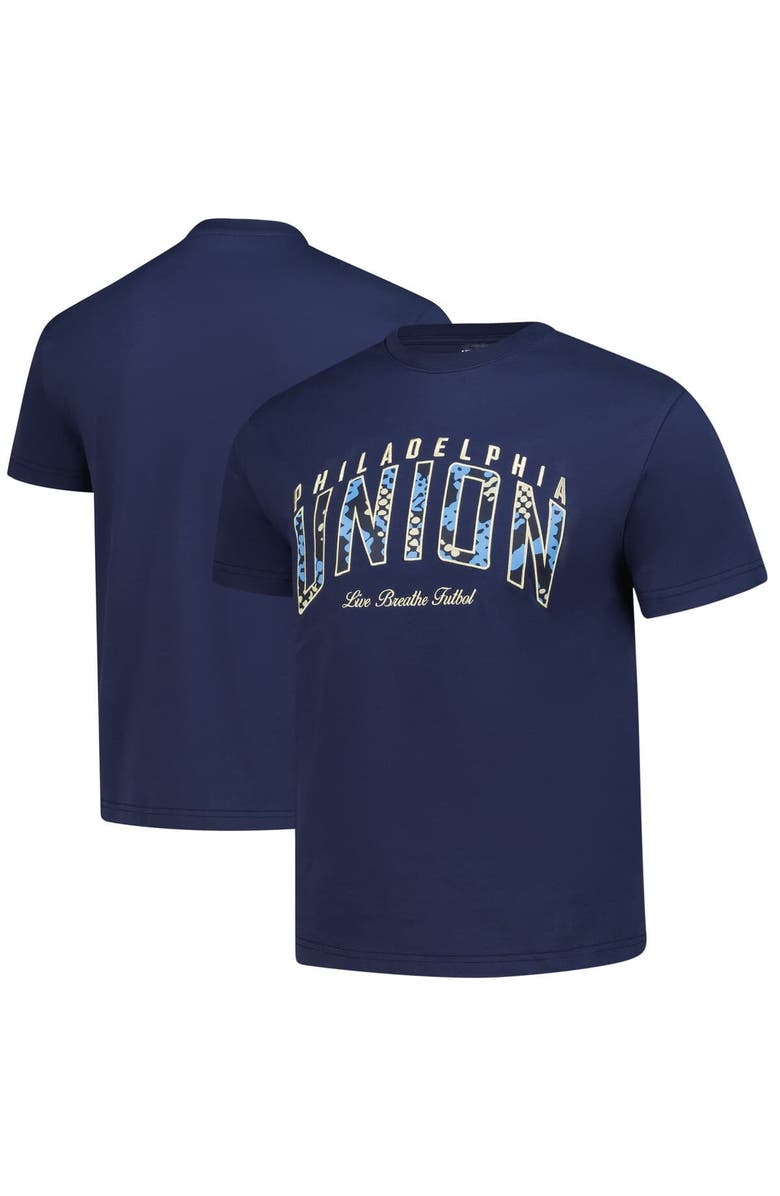 Live Breathe Futbol Unisex Live Breathe Futbol Navy Philadelphia Union Scale T-Shirt, Main, color, Navy