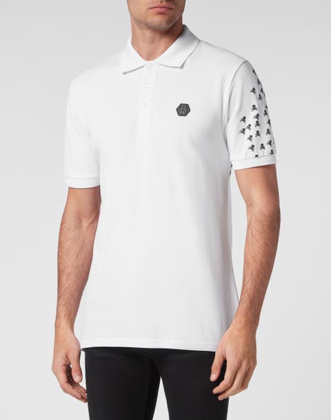 Slim Fit Polo Shirt Ss Skull&Amp;Bones Men