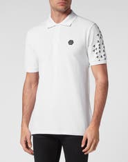 PHILIPP PLEIN Slim Fit Polo Shirt Ss Skull&Amp;Bones Men
