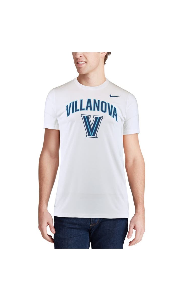Nike Men's Nike White Villanova Wildcats Arch Over Logo Performance T-Shirt, Alternate, color,