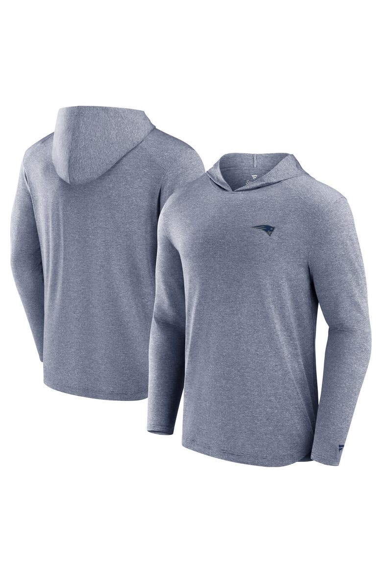Men's Fanatics Signature Navy New England Patriots Front Office Tech Lightweight Hoodie T-Shirt, Alternate, color, Navy