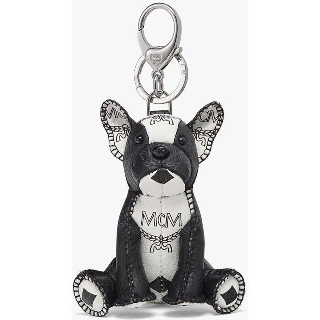 Mcm Aren French Bulldog Charm In Black