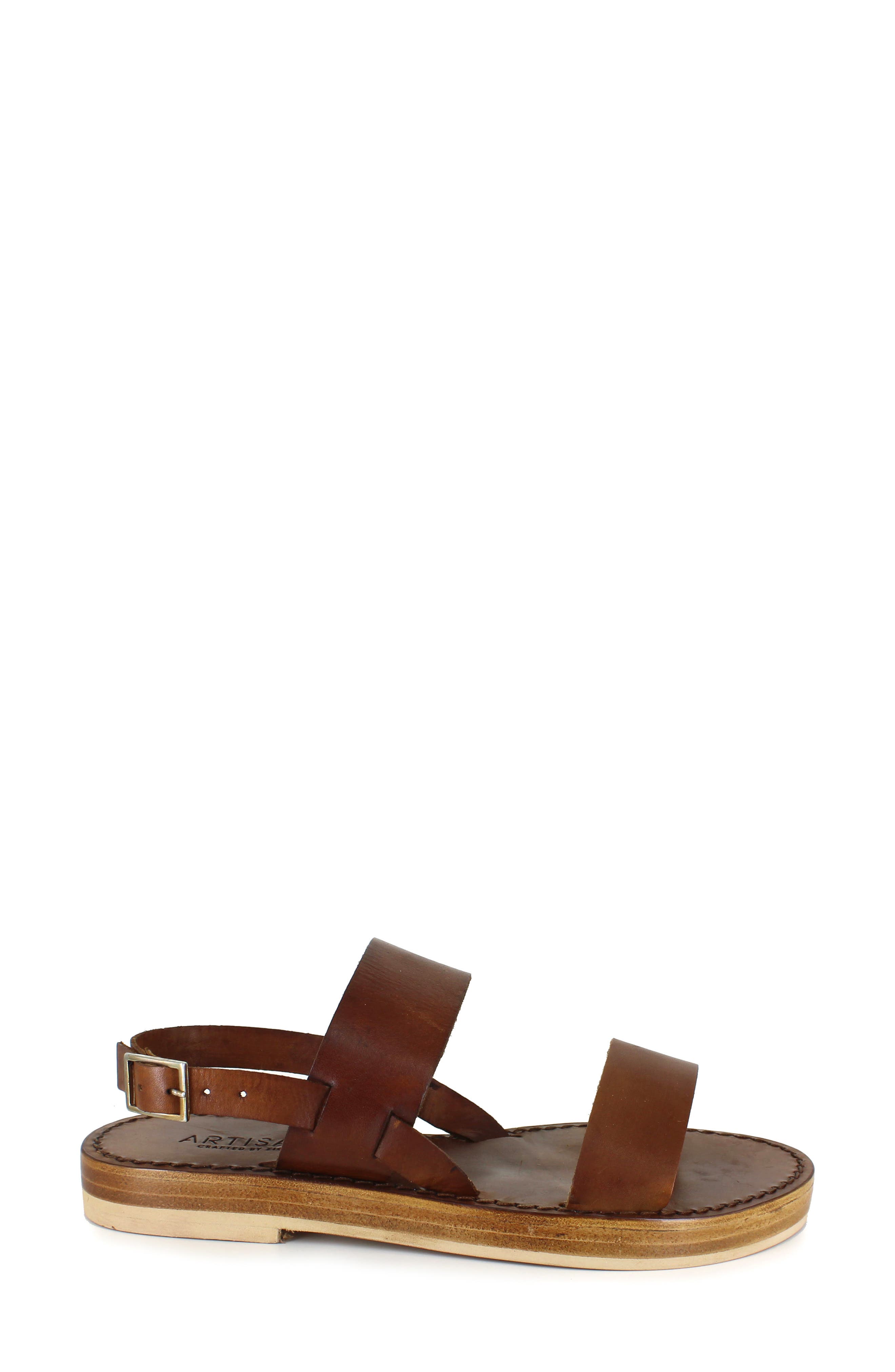 Artisan Crafted By Zigi Carmen Sandal, Alternate, color, Brown