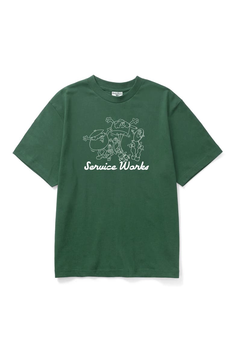 Pots & Pans Graphic T-Shirt, Main, color, FOREST