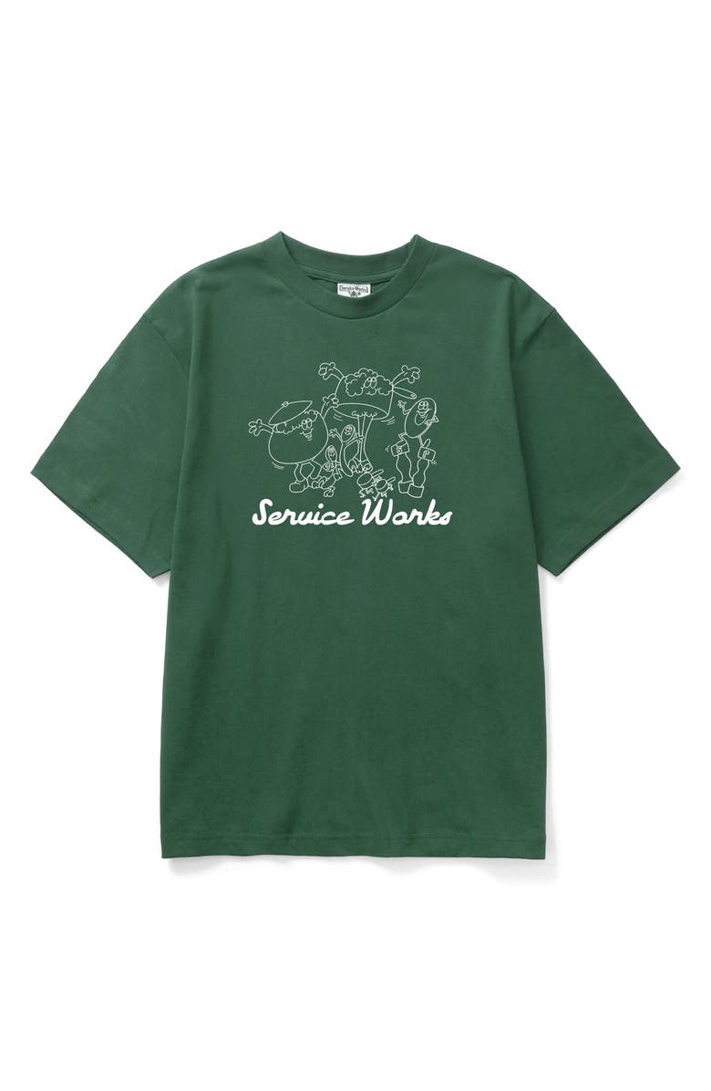 Service Works Pots & Pans Graphic T-Shirt, Main, color, Forest