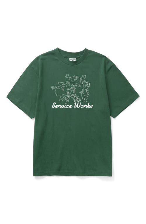Service Works Pots & Pans Graphic T-shirt In Green