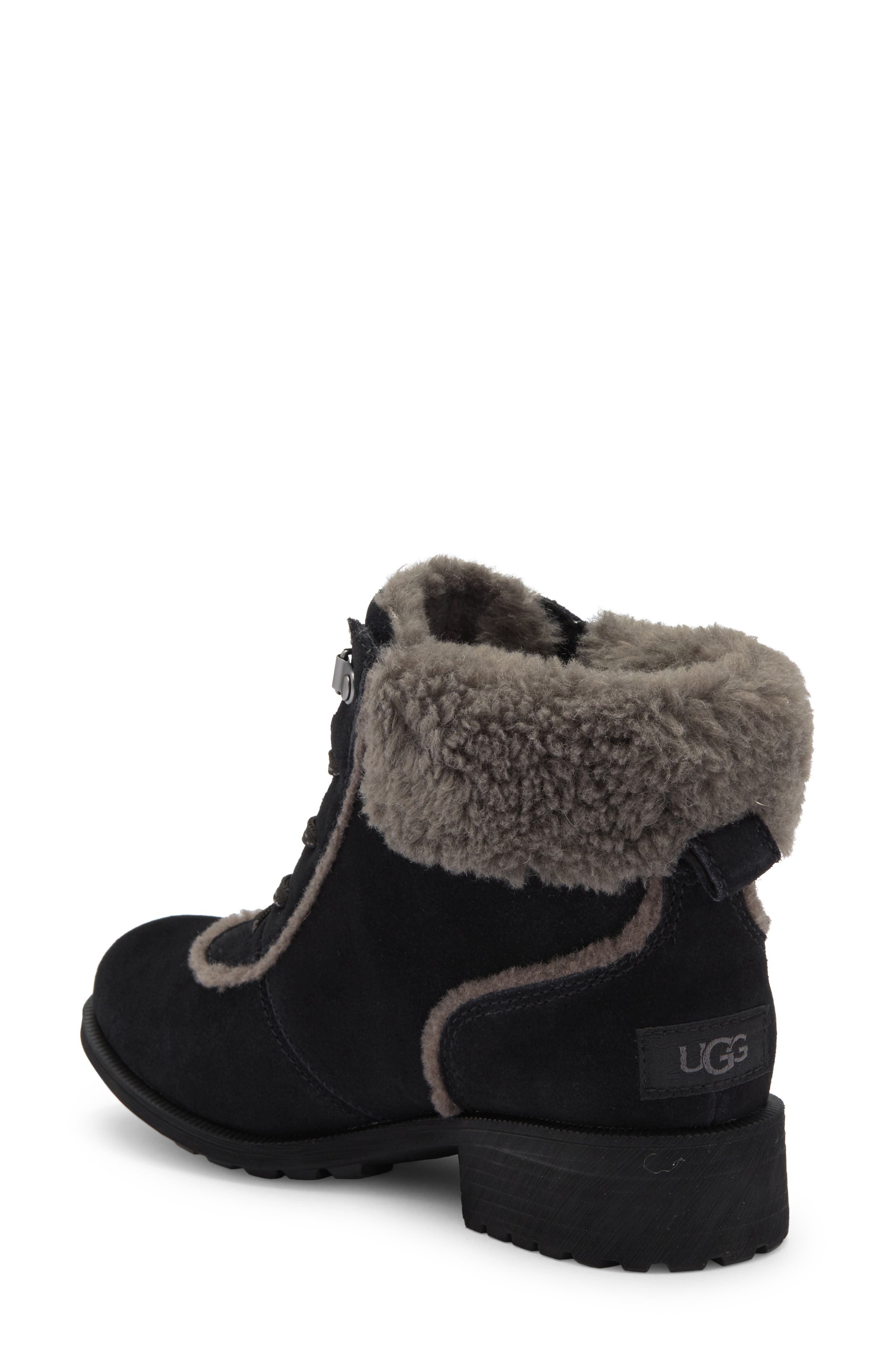 UGG<sup>®</sup> Bodie Faux Fur Lace Bootie, Alternate, color, 