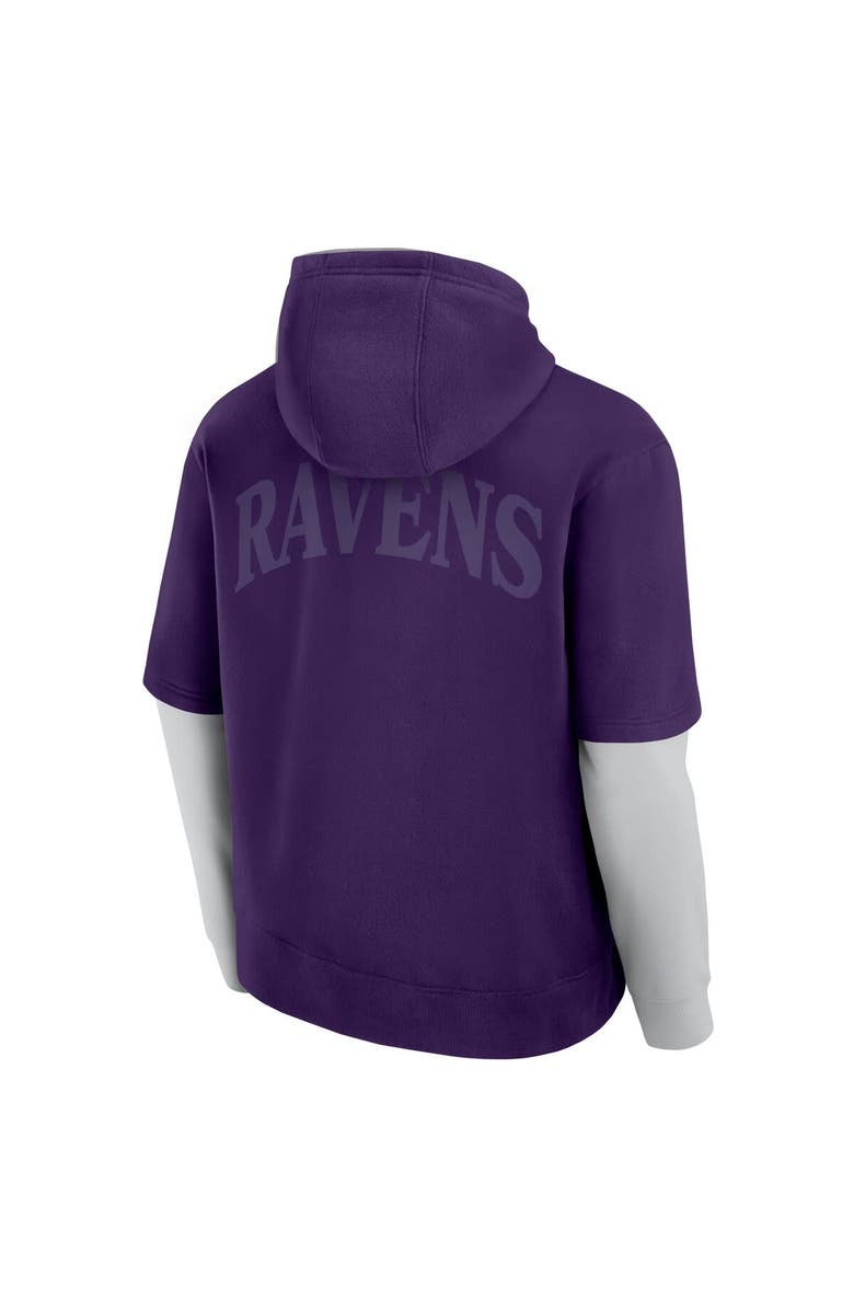 FANATICS Unisex Fanatics  Purple Baltimore Ravens Sleek Elements Pullover Hoodie, Alternate, color, Purple