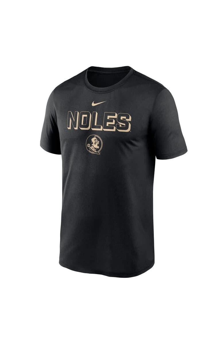 Nike Men's Nike Black Florida State Seminoles 2025 Sideline Legend Performance T-Shirt, Alternate, color, 