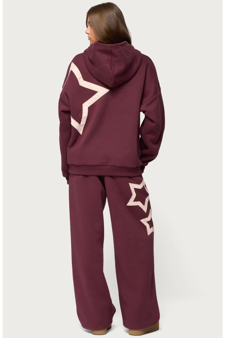 Starly Straight Leg Sweatpants, Alternate, color, BURGUNDY