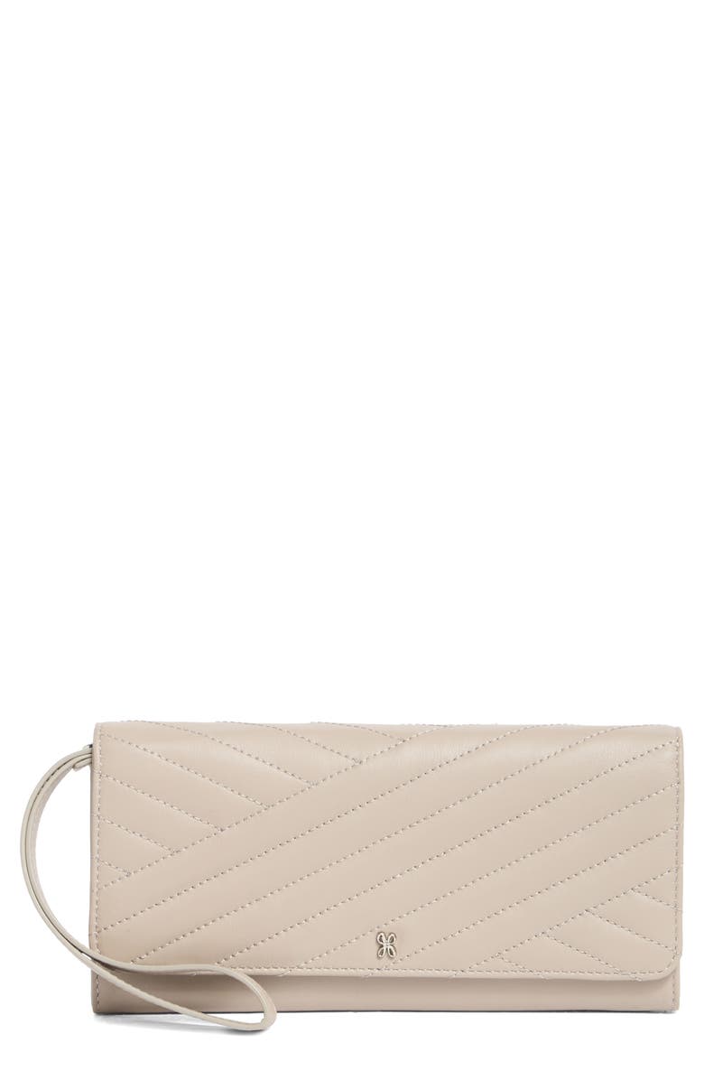 HOBO Wander Quilted Leather Wristlet, Main, color, 