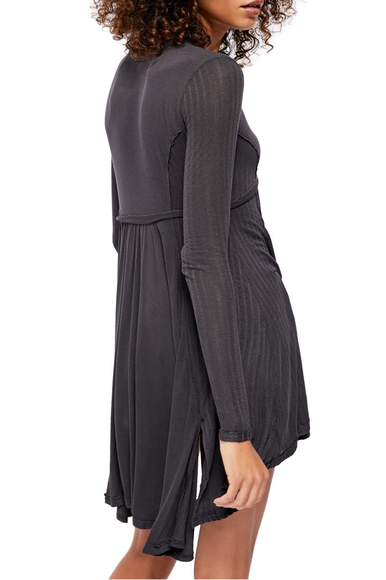 Birdie Henley Tunic Top, Alternate, color, BLACK