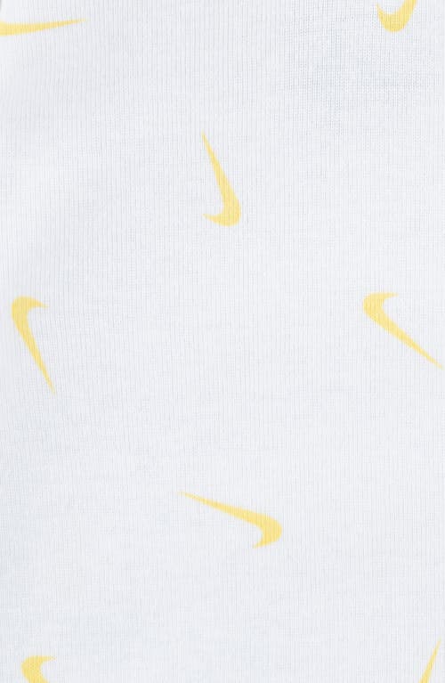Nike Essentials 2-pack Bodysuits & Joggers Set In Dark Grey Heather/soft Yellow