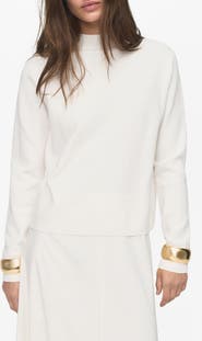 MANGO Funnel Neck Sweater