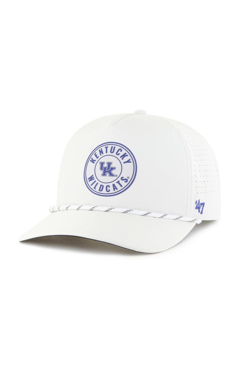 '47 Men's '47 White Kentucky Wildcats Forward Collection Loop Hitch Adjustable Hat, Main, color, White