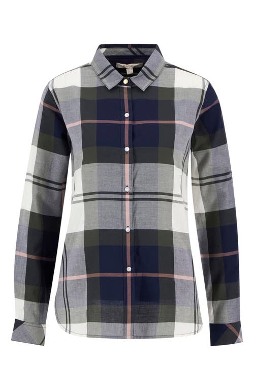 Barbour Mooreland Plaid Cotton Button-up Shirt In Gray