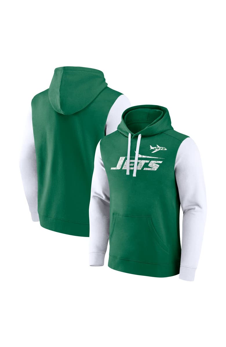 FANATICS Men's Fanatics Kelly Green New York Jets Fleece Pullover Hoodie, Alternate, color, Kelly Green
