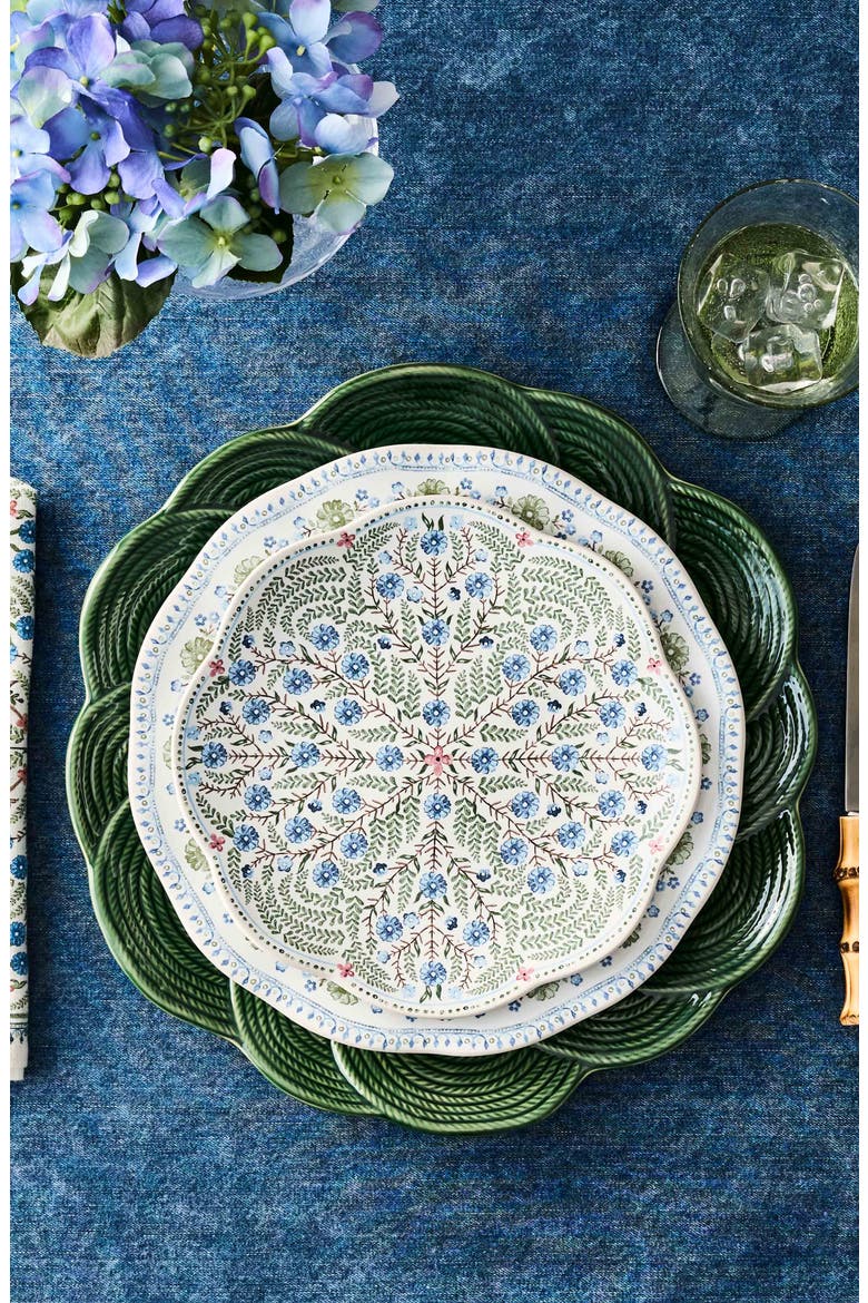 Villa Seville Scallop Dessert Plate, Alternate, color, CHAMBRAY