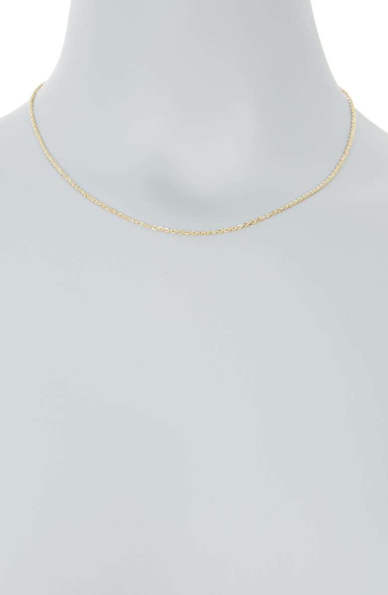 Ember Fine Jewelry 14K Gold Twist Chain Necklace, Alternate, color,