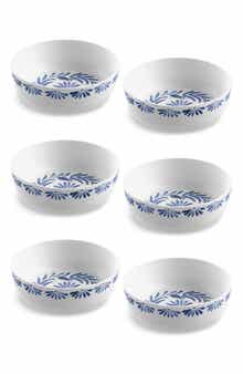 TarHong Set of Six Azul Melamine Bowls