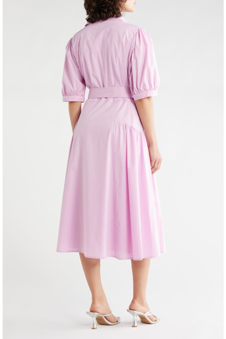 pink drop waist midi dress MINKPINK Melody Drop Wasit Midi Dress in Pink