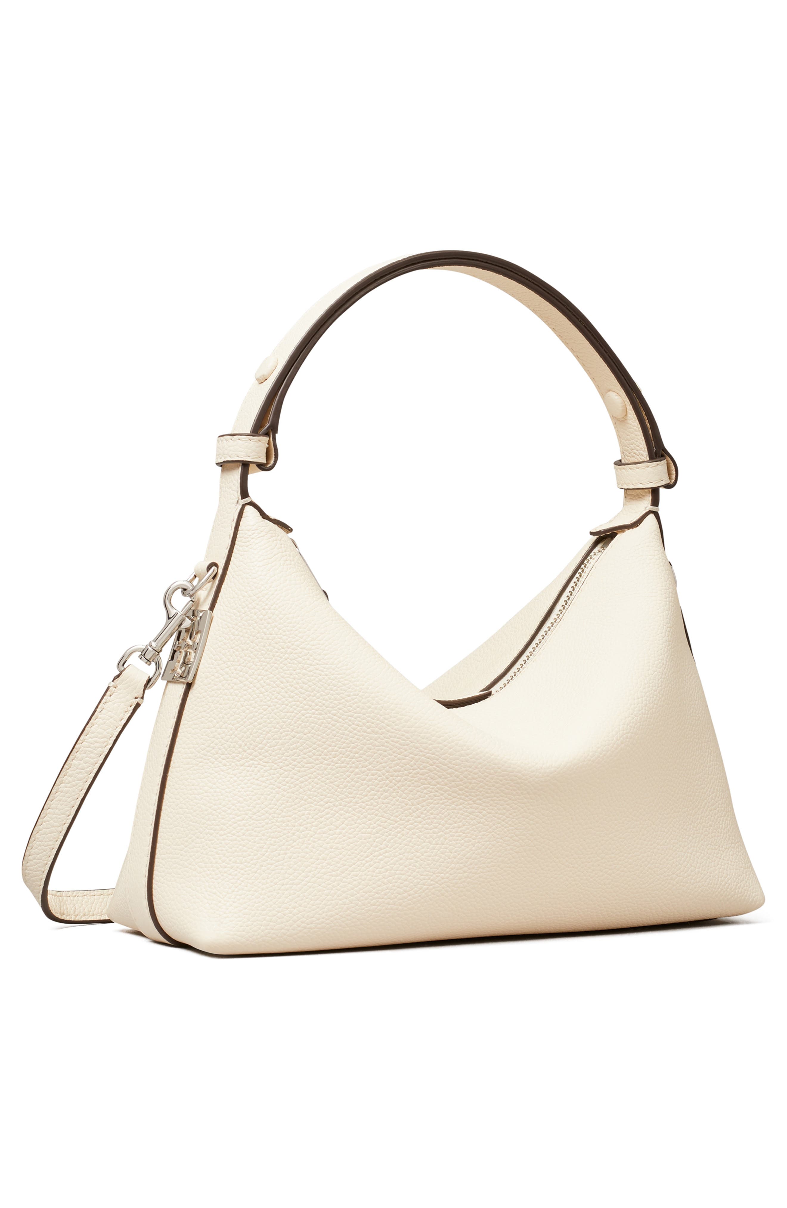 Mellow Leather Shoulder Bag, Alternate, color, LIGHT CREAM