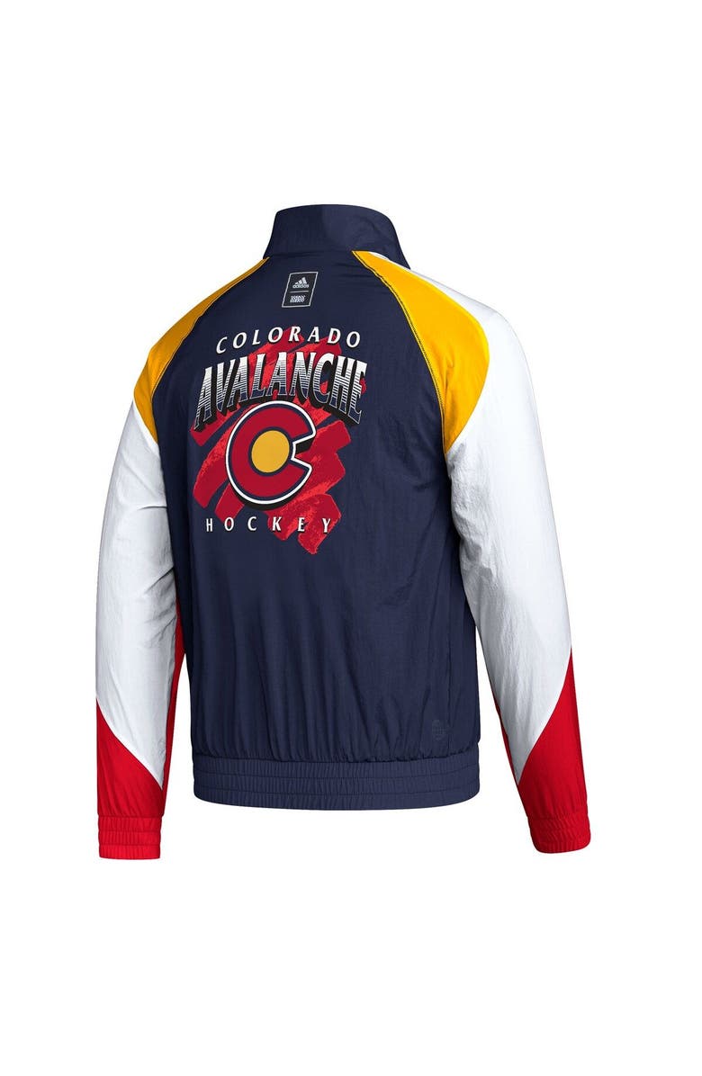 adidas Men's adidas Navy Colorado Avalanche Reverse Retro 2.0 Full-Snap Jacket, Alternate, color, 