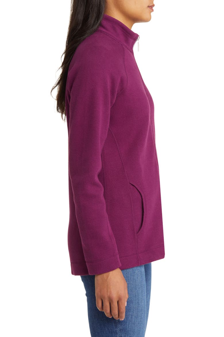 New Aruba Zip-Up Stretch Cotton Jacket, Alternate, color, DARK PURPLE