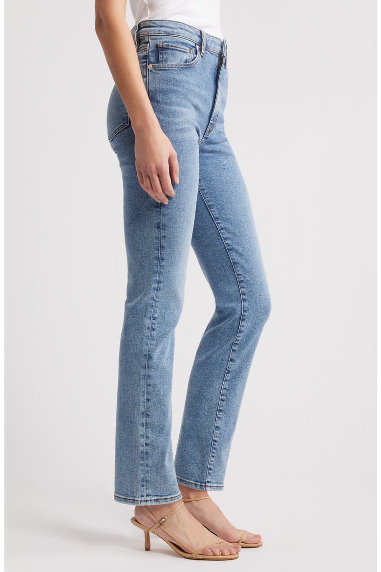 The Pencil High Waist Slim Straight Leg Jeans, Alternate, color, CRAVE
