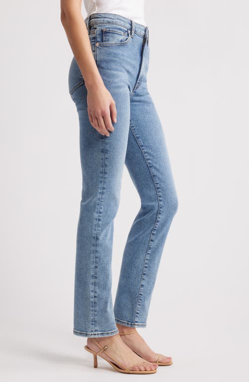 Frame The Pencil High Waist Slim Straight Leg Jeans In Crave