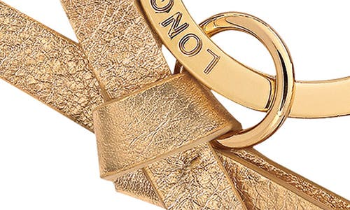 Longchamp Cavalier Horse Bag Charm In Gold