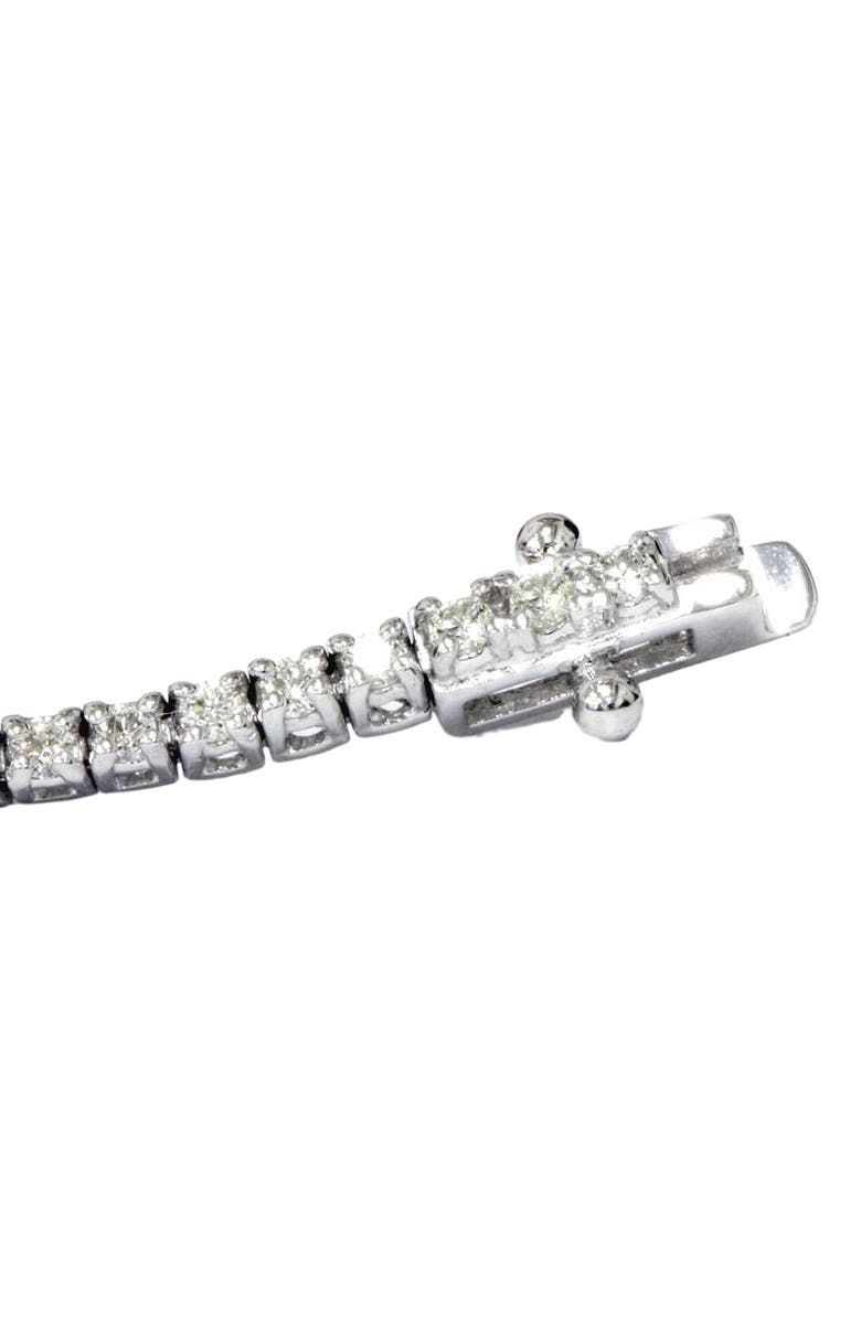 Bliss Diamond 1ct Lab Grown Diamond Tennis Bracelet 18K Gold 7" Double Lock Clasp, Alternate, color,
