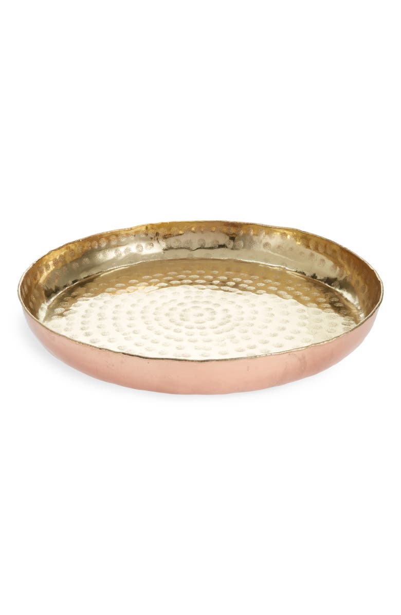 NORDSTROM AT HOME Nordstrom Mixed Finish Metal Tray, Main, color,