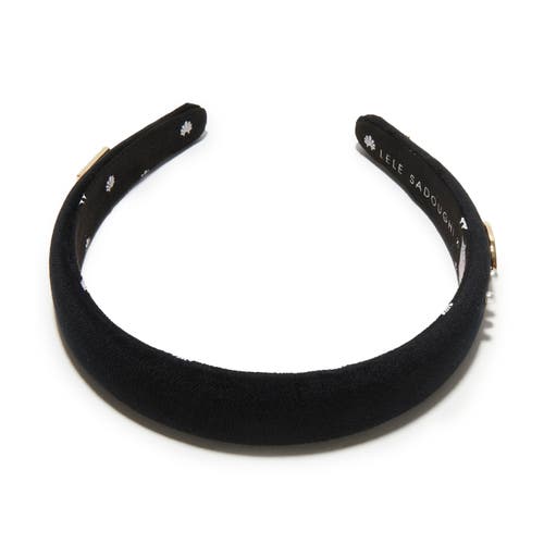 Lele Sadoughi New York Jets Charlotte Headband In Black