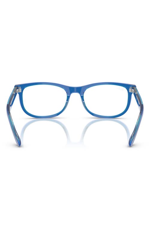 Ray Ban Ray-ban Kids' 48mm Pillow Optical Glasses In Blue Grey