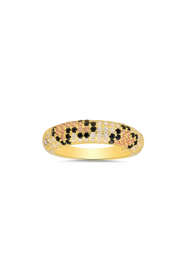Leopard Spot Cubic Zirconia Ring, Main, color, GOLD