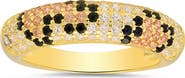 Queen Jewels Leopard Spot Cubic Zirconia Ring