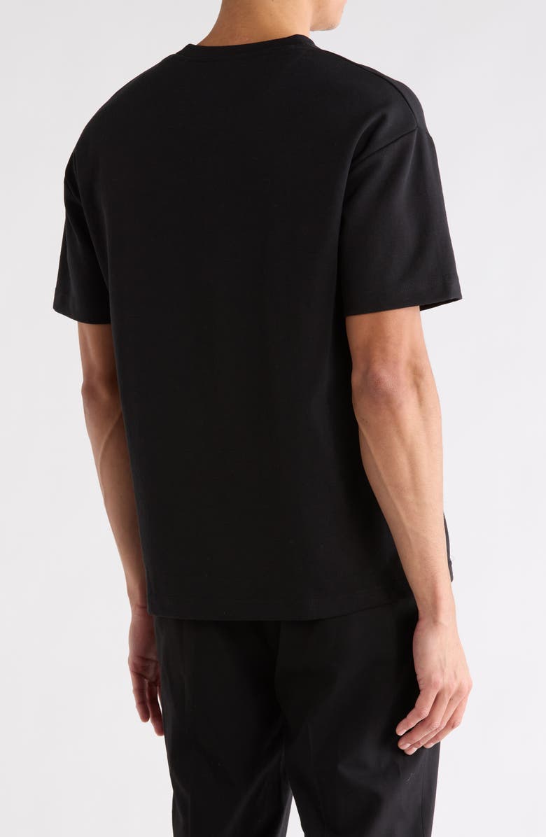 DENIM AND FLOWER Midweight Stretch Cotton T-Shirt, Alternate, color, Black