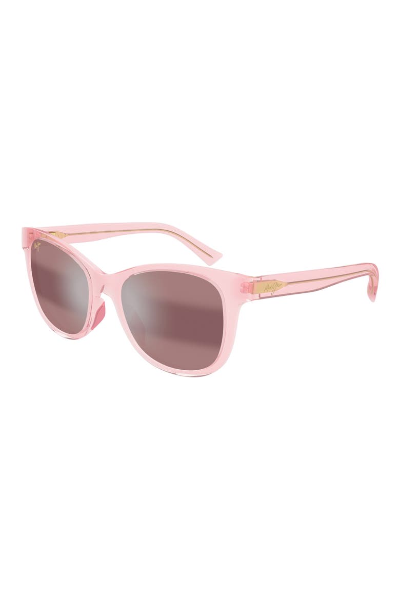 Kioppa 54mm PolarizedPlus2® Butterfly Sunglasses, Alternate, color, PINK/ MAUI ROSE