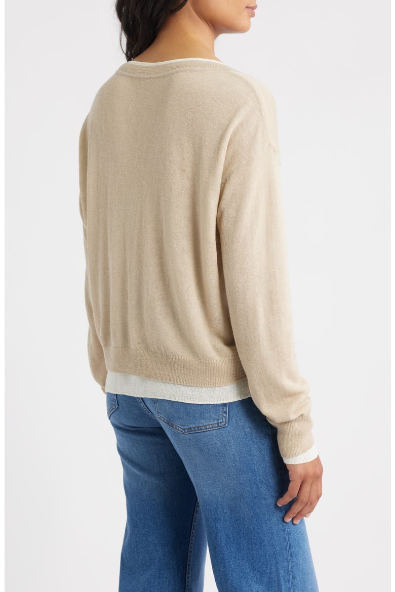 Femok Layered Wool Blend Sweater, Alternate, color, OPEN MISC