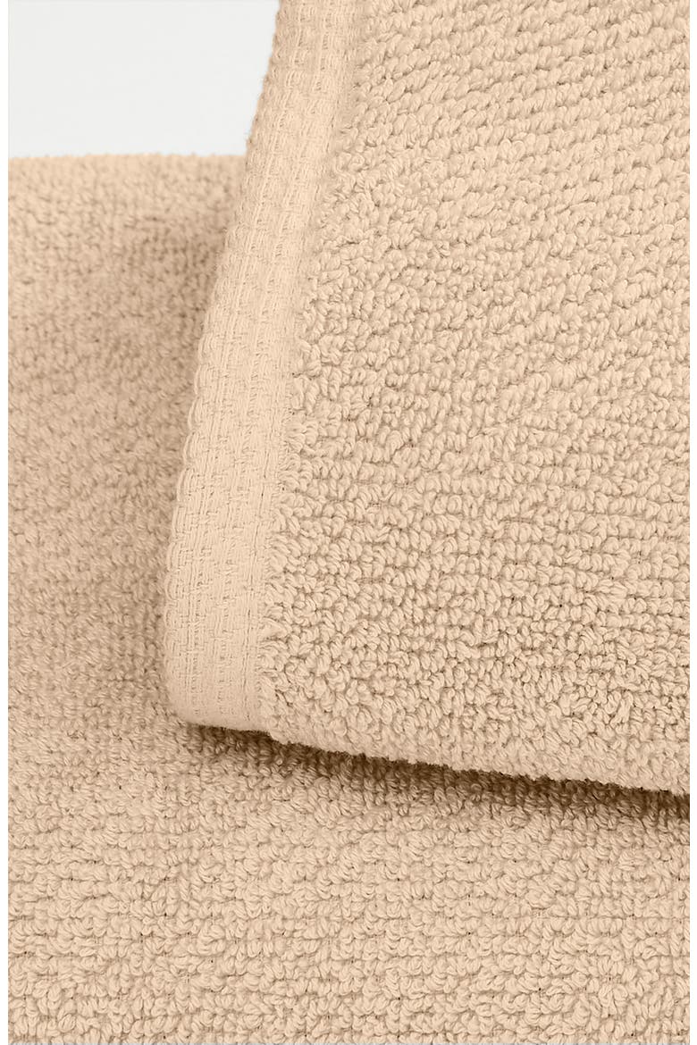 Cotton 4-Pack Textured Bath Towels, Alternate, color, TAUPE