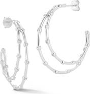 GLAZE JEWELRY Cubic Zirconia Double Hoop Earrings