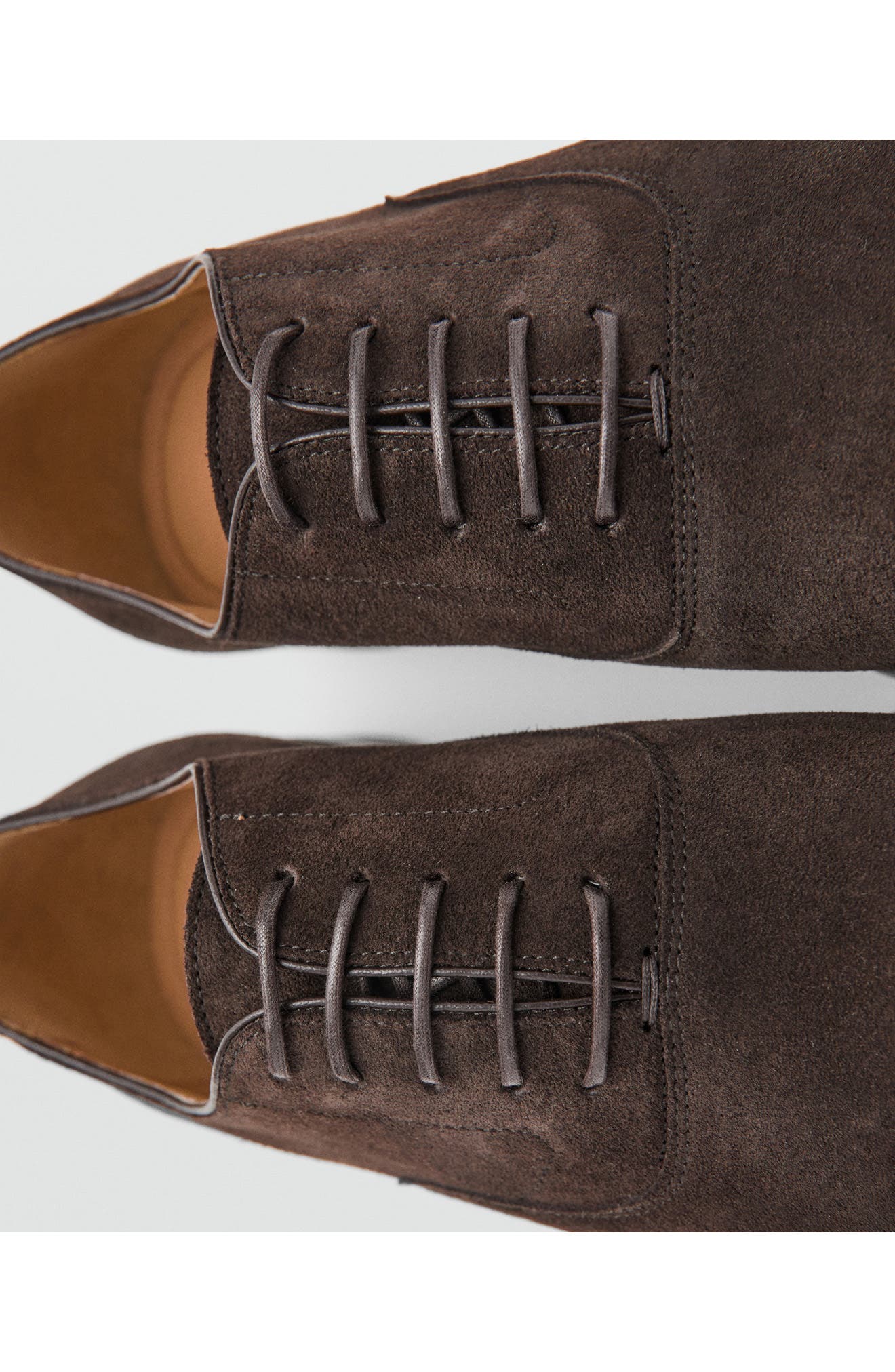 Suede Cap Toe Oxford, Alternate, color, CHOCOLATE
