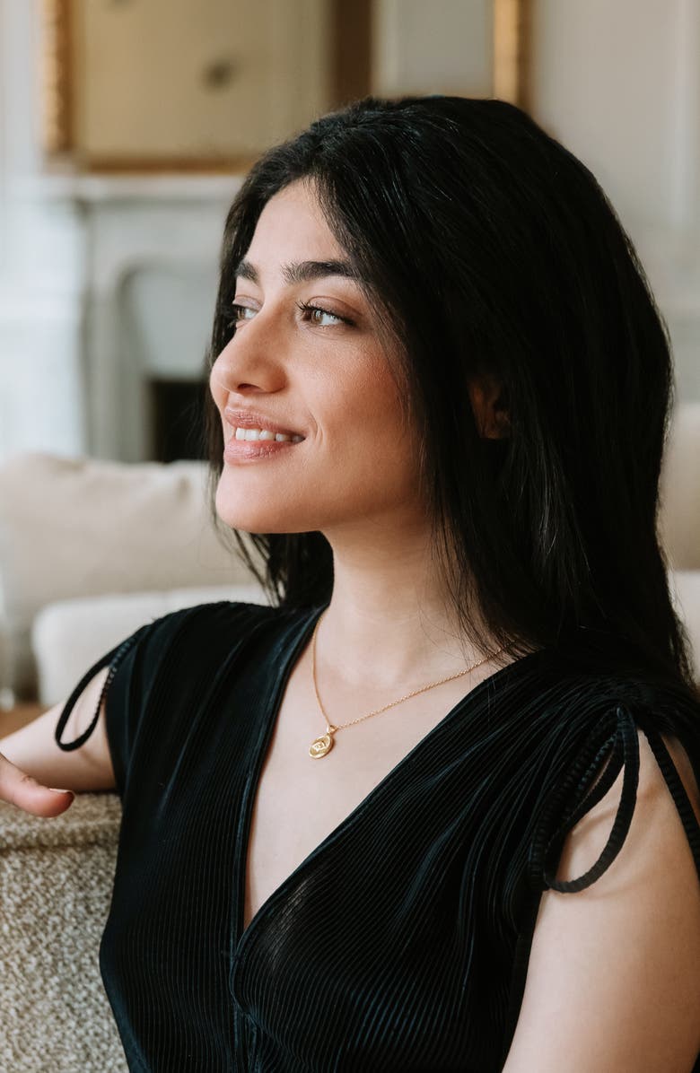 Vincero Courage Evil Eye Pendant Necklace, Alternate, color, Gold