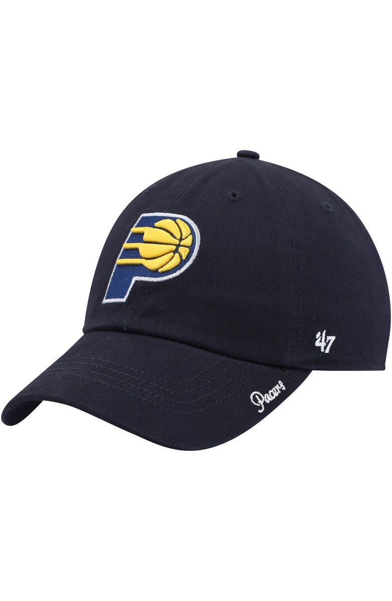 '47 Women's '47 Navy Indiana Pacers Miata Clean Up Logo Adjustable Hat, Main, color, 