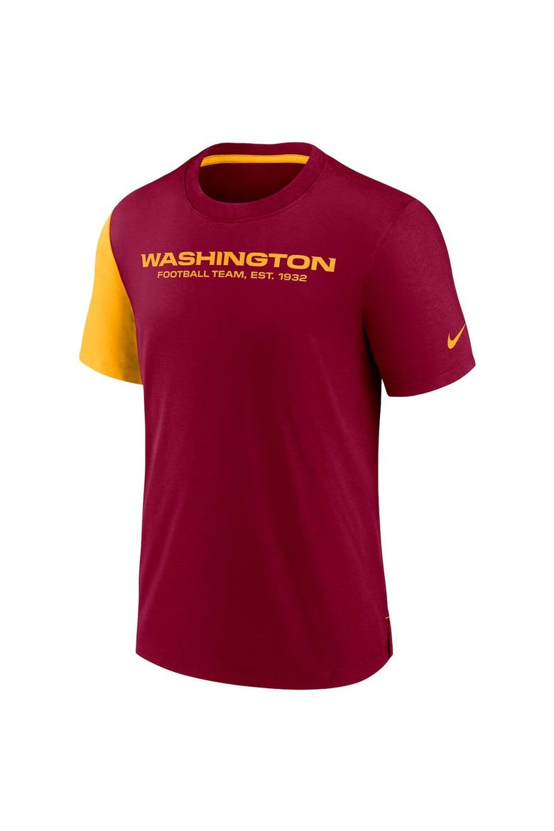 Men's Nike Burgundy/Gold Washington Football Team Pop Performance T-Shirt, Alternate, color, Burgundy