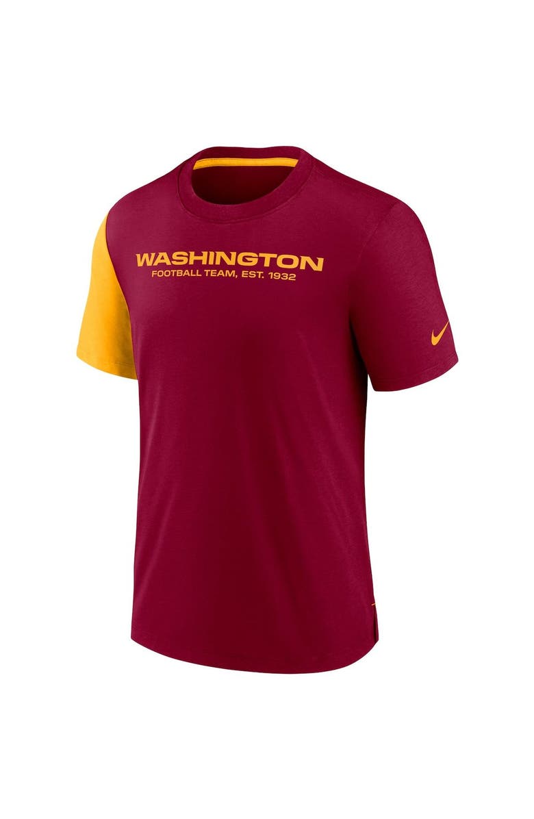 Nike Men's Nike Burgundy/Gold Washington Football Team Pop Performance T-Shirt, Alternate, color, 
